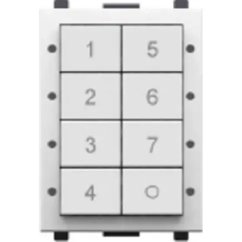 Bilde av best pris digidim136WD2 Panel med 8 knapper, DALI2.7 scener + bryter, hvit Backuptype - El