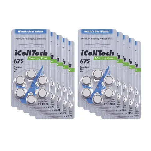Bilde av best pris iCellTech ICellTech PR44/ZA675/DA675 Batterier og ladere,Batterier til høreapparat