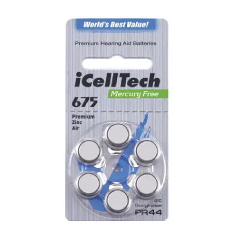 Bilde av best pris iCellTech ICellTech PR44/ZA675/DA675 Batterier og ladere,Batterier til høreapparat,Top Batteries