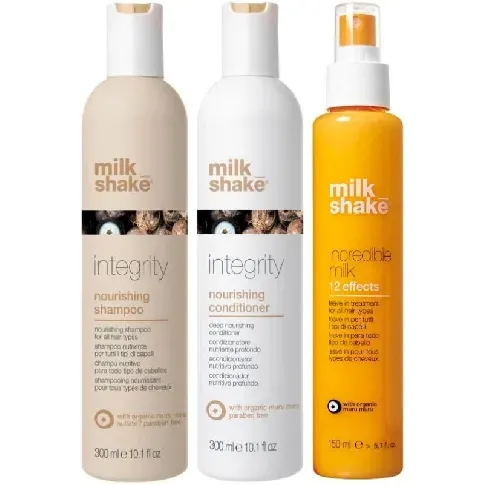 Bilde av best pris milk_shake - Integrity Nourishing Shampoo + Conditioner 300 ml + Incredible Milk - Skjønnhet