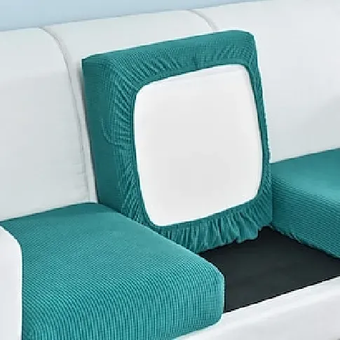 Bilde av best pris stretch sofa setepute deksel glidelås elastisk sofa lenestol loveseat 4 eller 3 seter grå vanlig solid myk slitesterk vaskbar