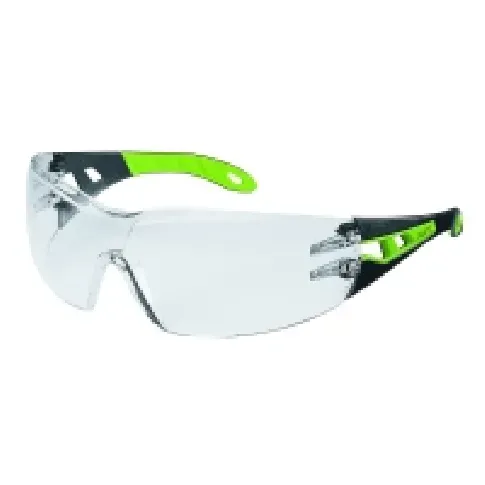 Bilde av best pris uvex pheos - Vernebriller - avskygning: UV 2C-1.2 - klart glass - svart, grønn Klær og beskyttelse - Sikkerhetsutsyr - Vernebriller