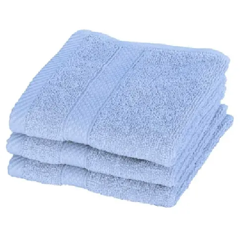 Bilde av best pris vaskeklut - Lyseblå - Egeria - 30x30 cm Håndklær