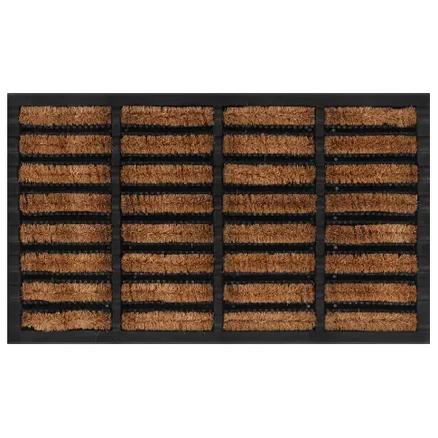 Bilde av best pris vidaXL Dørmatte rektangulær 45x75 cm gummi og kokosfiber