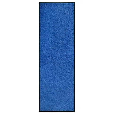 Bilde av best pris vidaXL Dørmatte vaskbar blå 60x180 cm