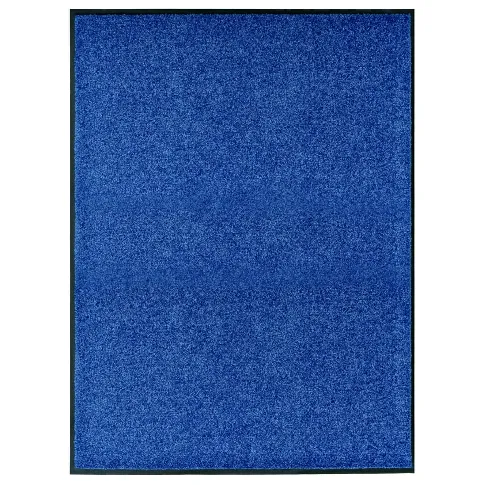 Bilde av best pris vidaXL Dørmatte vaskbar blå 90x120 cm