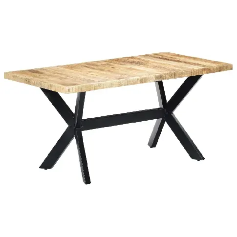 Bilde av best pris vidaXL Spisebord 160x80x75 cm grov heltre mango - Møbler > Bord > Spisebord