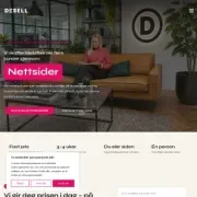 Skjermbilde av nettsiden til DESELL DESIGN AS